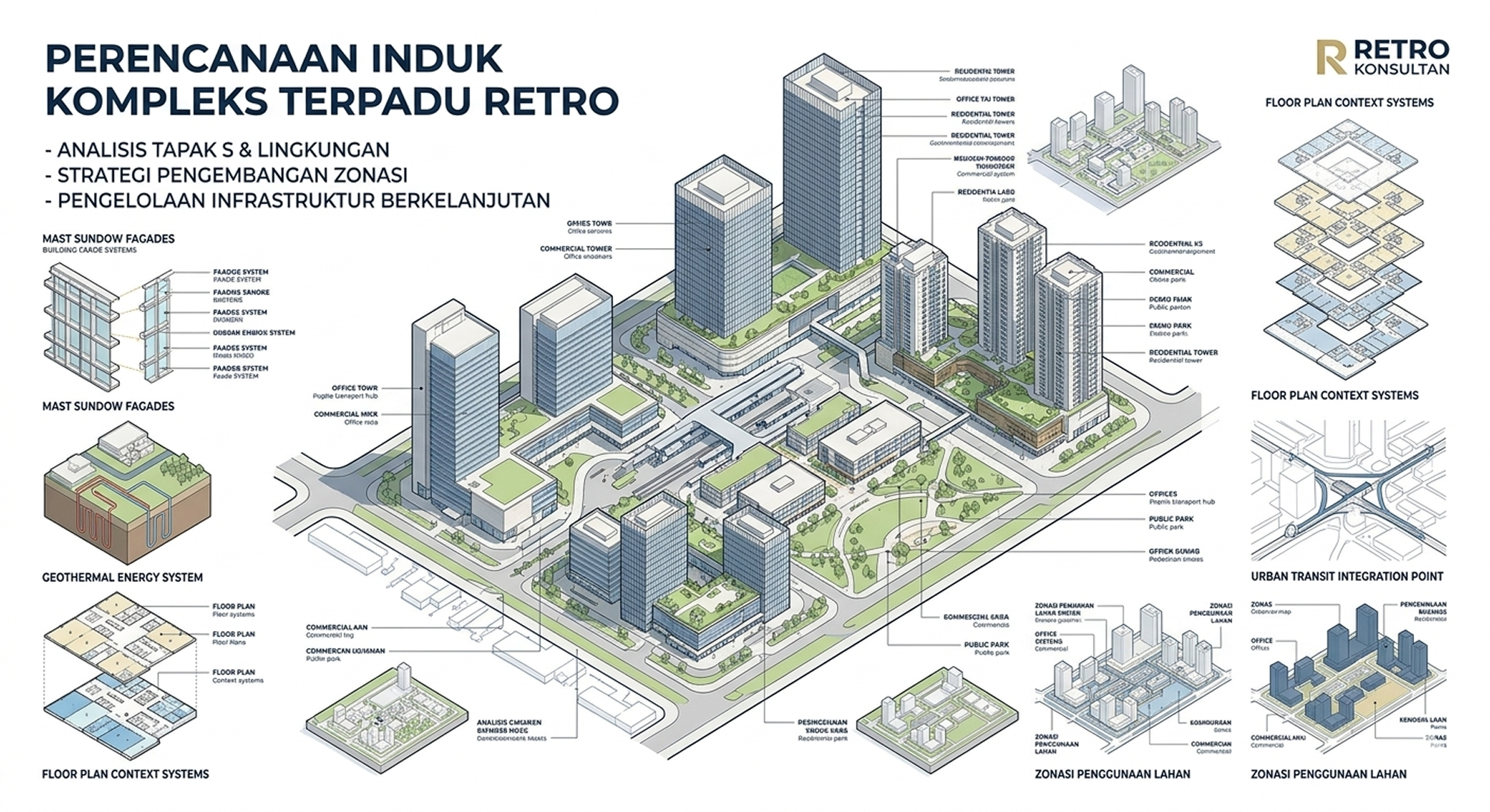 Perencanaan Induk Kompleks Terpadu Retro