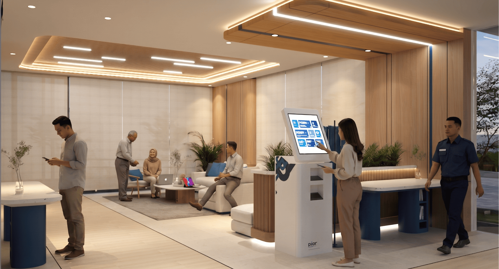 Interior Lobby Communal Space Pijar Foundation - Galeri 3