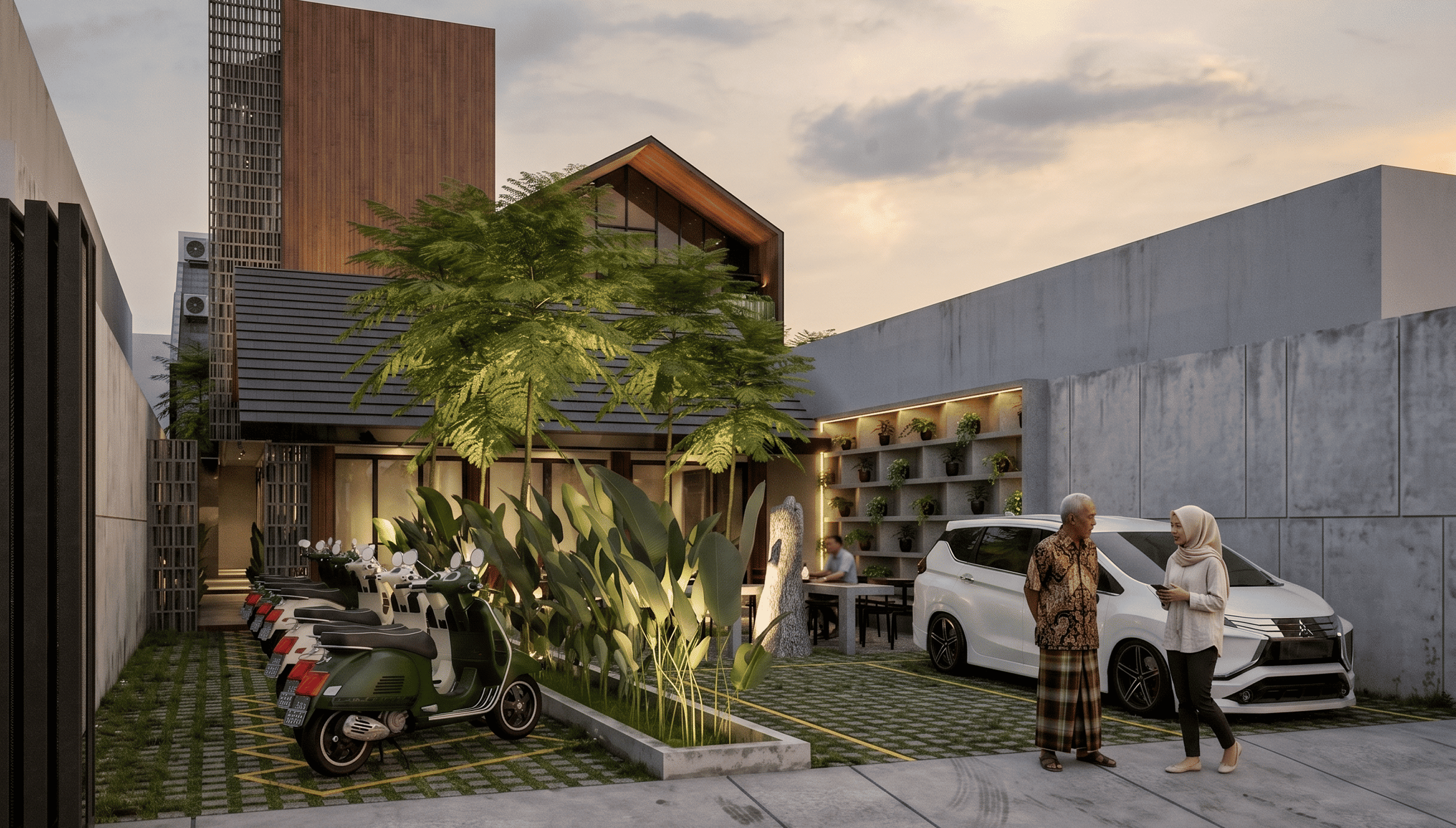 Mixed-use Residence Kost & Cafe