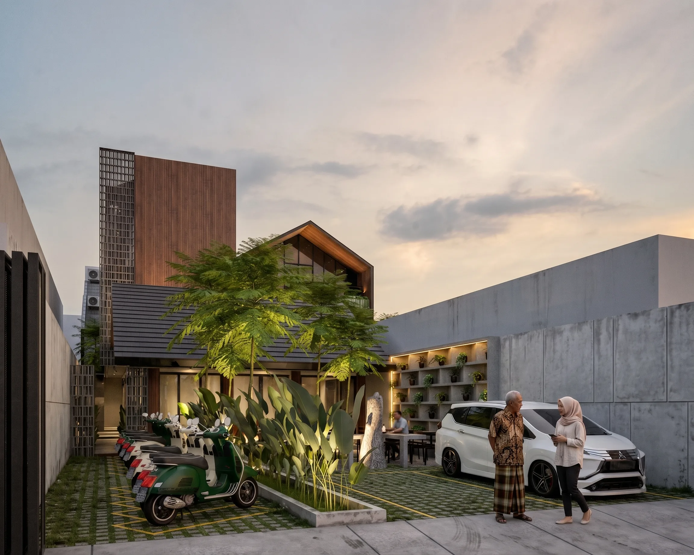 Mixed-Use Residence, Kost & Café